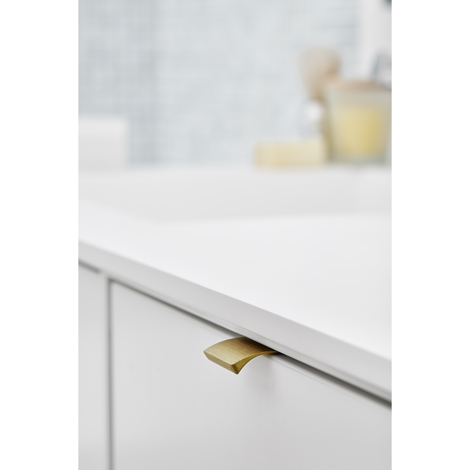 Greep edge straight ba20 l40 alu geborsteld goud